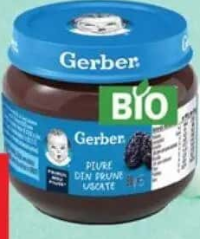 Piure cu fructe/legume Gerber 80/90 g, diverse sortimente