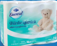 Carrefour Essential Hârtie igienică 24 role, 2 straturi