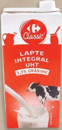 Carrefour Classic Lapte UHT 3.5% grăsime 1L
