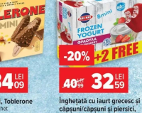 Carrefour Extra Înghețată pe băț cu vanilie, ciocolată albă și migdale 4 x 110 ml