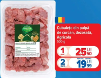 Agricola Cubulețe din pulpă de curcan, dezoasată 500 g