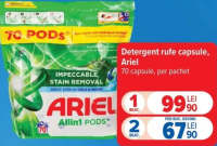 Ariel Detergent rufe capsule 70 capsule
