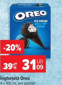Oreo Înghețată 4 x 100 ml