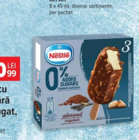 Carrefour Extra Înghețată la cornet cu rom și stafide 6 x 120 ml