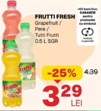 FRUTTI FRESH Grapefruit / Pere / Tutti Frutti 0.5 L SGR