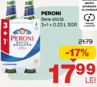 PERONI Bere sticlă 3+1 x 0.33 L SGR