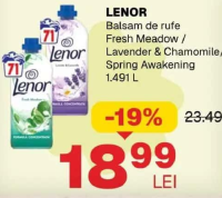 LENOR Balsam de rufe Fresh Meadow / Lavender & Chamomile / Spring Awakening 1.491 L