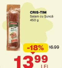 Cris-Tim Salam cu Șuncă 450 g