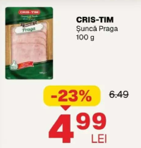 Cris-Tim Șuncă Praga 100 g