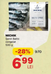 MICHIK Șprot Baltic congelat 500 g