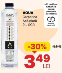 AQUA Carpatica Apă plată 2 L SGR