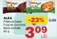 ALKA Prăjitura Casei Fulgi de ciocolată / Mere confiate 60 g