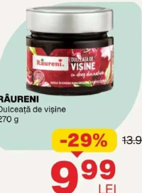 Râureni Dulceață de vișine 270 g