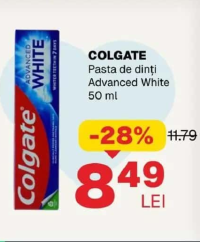 COLGATE Pasta de dinți Advanced White 50 ml