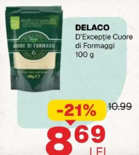 DELACO D'Excepție Cuore di Formaggi 100 g