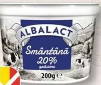 Albalact Smântână 20% grăsime 200g