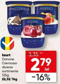 Danone Cremosso iaurt diverse sortimente 125g