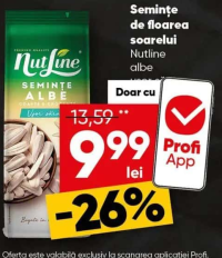 Nutline Semințe de floarea soarelui albe