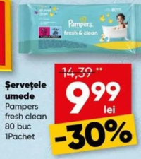 Pampers Şervețele umede fresh clean 80 buc 1Pachet