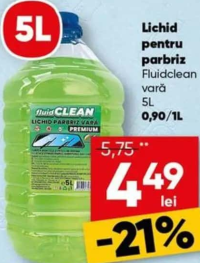 Fluidclean Lichid pentru parbriz vară 5L