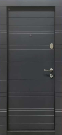 BELLA CASA Usa exterior BC700, fara geam, dreapta, metal, 77 x 194 cm, antracit-alb