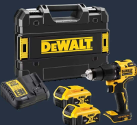 DEWALT Masina de gaurit si insurubat cu percutie DCD709M2T-QW, 18V, 2x4Ah, 1650RPM, 65Nm
