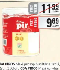 CBA PIROS Maxi prosop bucătărie 1rolă, 2str, 350foi
