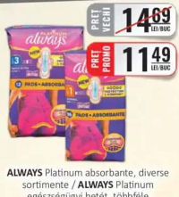 ALWAYS Platinum absorbante