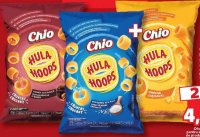 Chio Hula Hoops Snack sare de mare / cașcaval / barbecue 70g