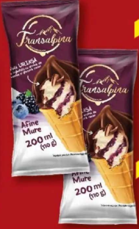 Transalpina Înghețată Vafă Uriașă Afine Mure 200ml (110g)