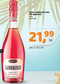 ZAREA LAMBRUSCO ROSE Vin spumant 0.75L