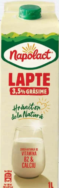 Napolact Lapte 3.5% grăsime 1L