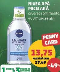 Nivea Apă Micelară 400 ml