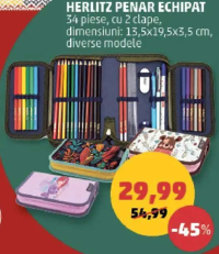 Herlitz PENAR ECHIPAT 34 piese