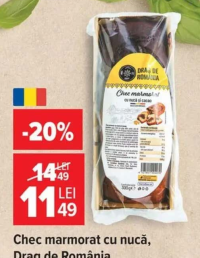 Drag de România Chec marmorat cu nucă 300 g