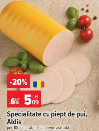 Aldis Specialitate cu piept de pui per 100 g