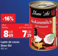 Shan'shi Lapte de cocos 165 ml