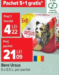 Bere Ursus 6 x 0.5 L