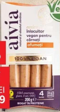 Aivia Înlocuitor vegan pentru cârnați afumați 200 g
