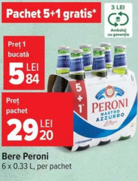 Bere Peroni 6 x 0.33 L