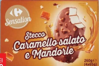 Carrefour Sensation Înghețată cu caramel, ciocolată și migdale 4 x 65 g