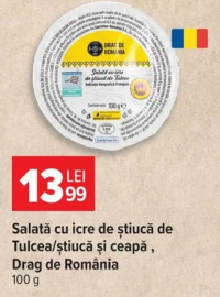 Drag de România Salată cu icre de știucă de Tulcea/știucă și ceapă, 100 g
