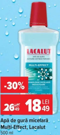 Lacalut Apă de gură micelară Multi-Effect 500 ml