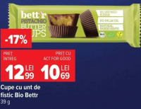 Bio Bett'r Cupe cu unt de fistic 39 g