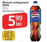 PEPSI Băutură carbogazoasă 1.5 L, diverse sortimente