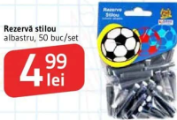 Rezervă stilou albastru 50 buc/set