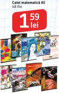 Caiet matematică A5 48 file