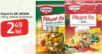 Pikant Fix DR. OETKER 100 g, diverse sortimente