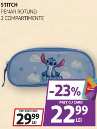 STITCH PENAR ROTUND 2 COMPARTIMENTE