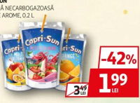 CAPRI SUN BĂUTURĂ NECARBOGAZOASĂ DIVERSE AROME 0.2 L